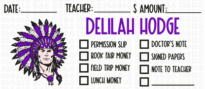 Back to School Envelopes