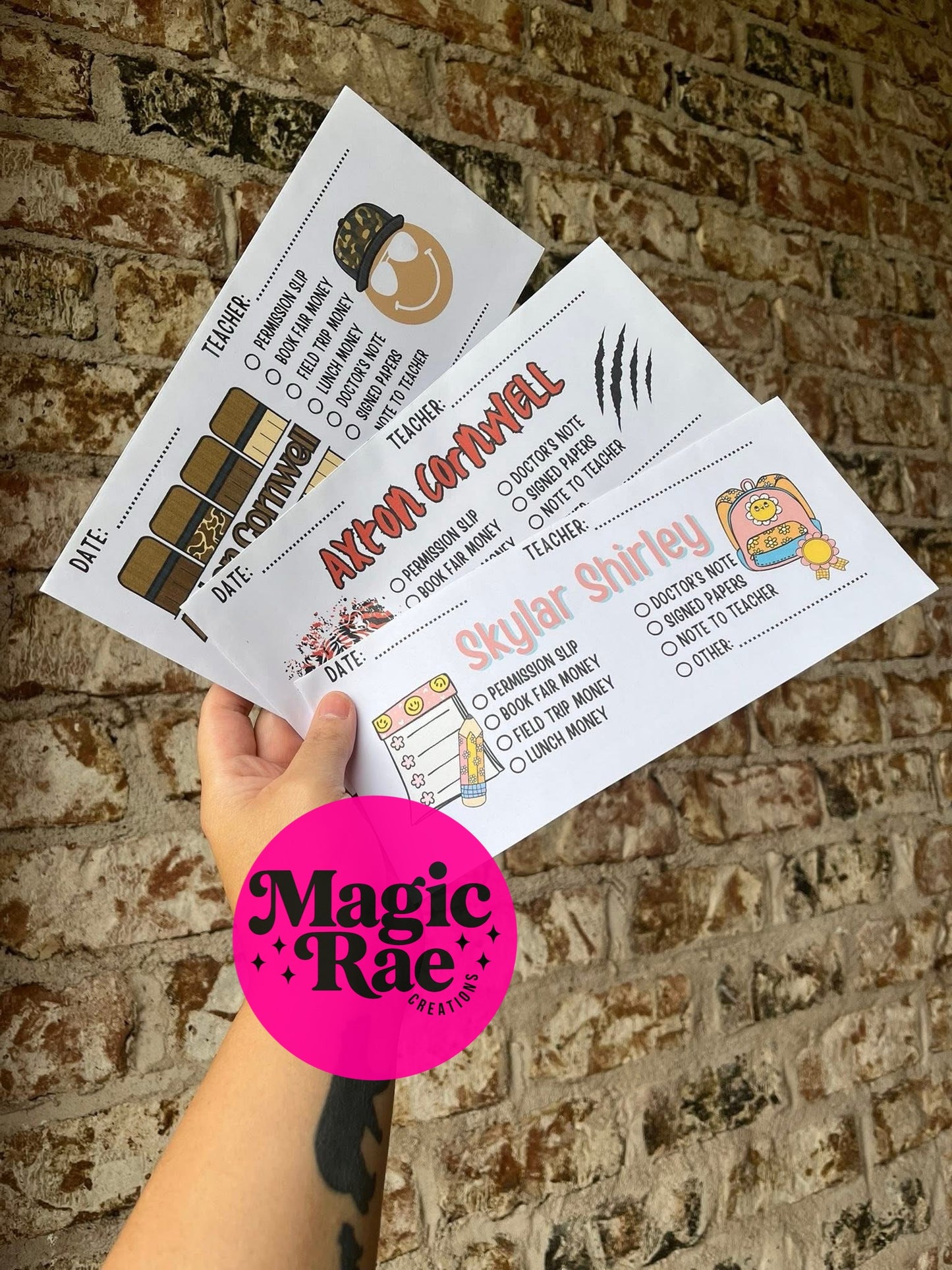 Back to School Envelopes