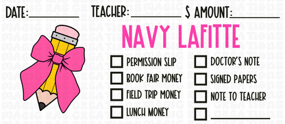 Back to School Envelopes